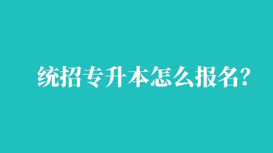 統(tǒng)招專升本怎么報(bào)名？