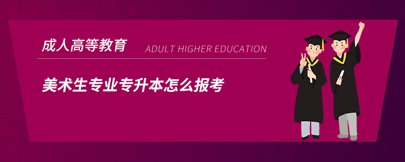 美術生專業(yè)專升本怎么報考