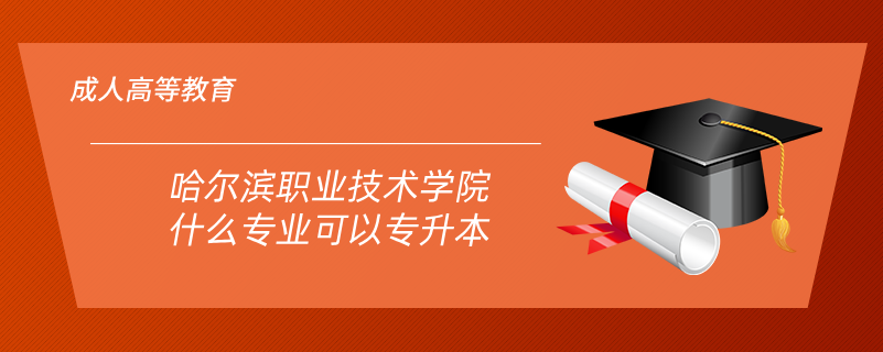 哈爾濱職業(yè)技術(shù)學院什么專業(yè)可以專升本