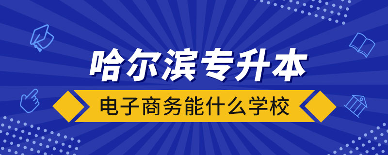 哈爾濱電子商務(wù)專(zhuān)升本能什么學(xué)校