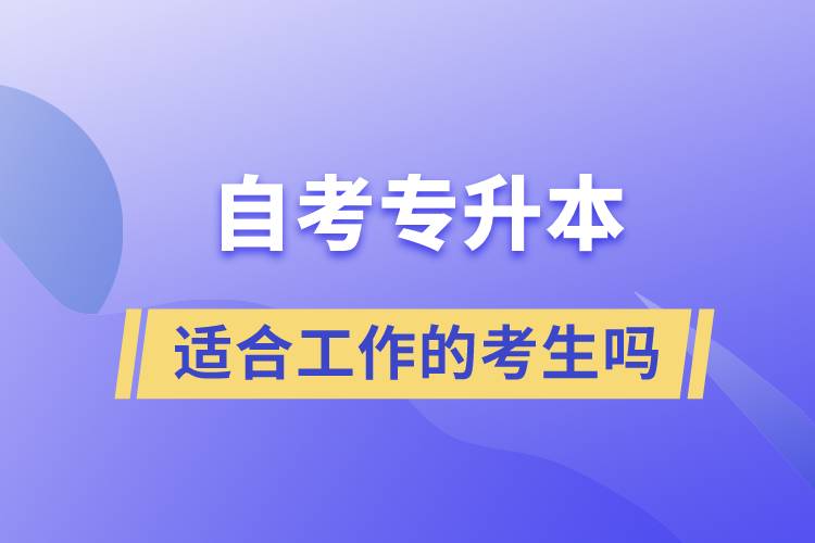 一起了解自考專升本的特點，適合工作忙的人報考么？