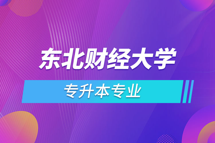 東北財(cái)經(jīng)大學(xué)有哪些專(zhuān)升本專(zhuān)業(yè)嗎？