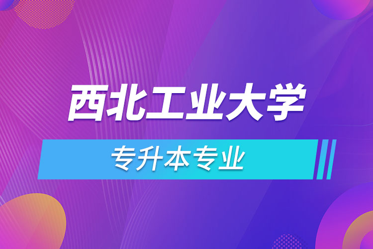西北工業(yè)大學(xué)網(wǎng)絡(luò)教育專升本有哪些專業(yè)？