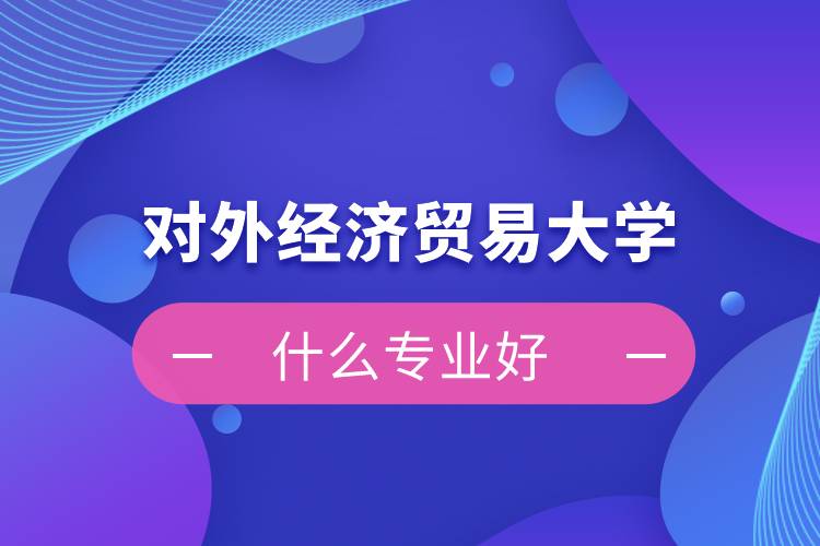 對外經(jīng)濟貿(mào)易大學網(wǎng)絡教育什么專業(yè)好