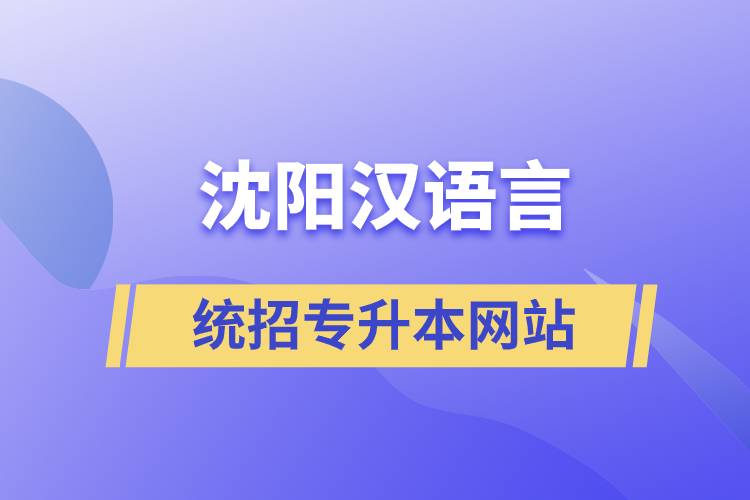 沈陽市漢語言統(tǒng)招專升本網站