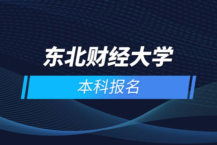東北財經(jīng)大學本科報名