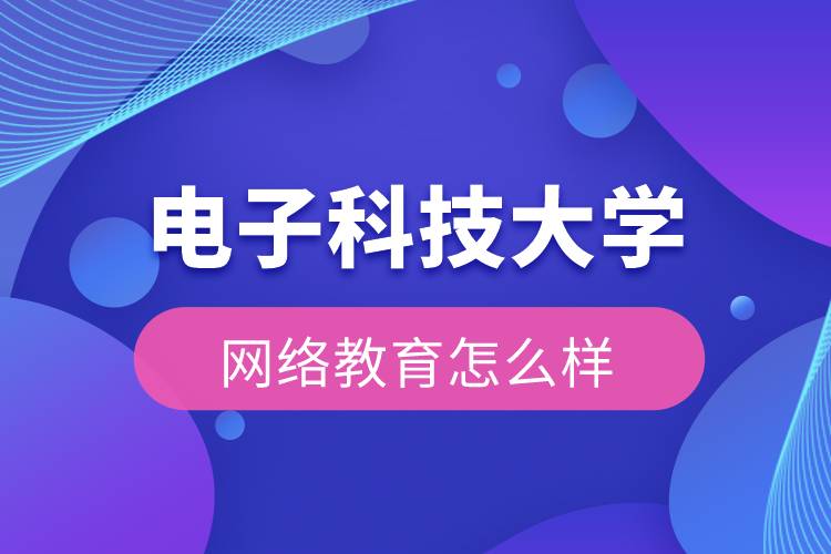 電子科技大學網(wǎng)絡教育怎么樣？
