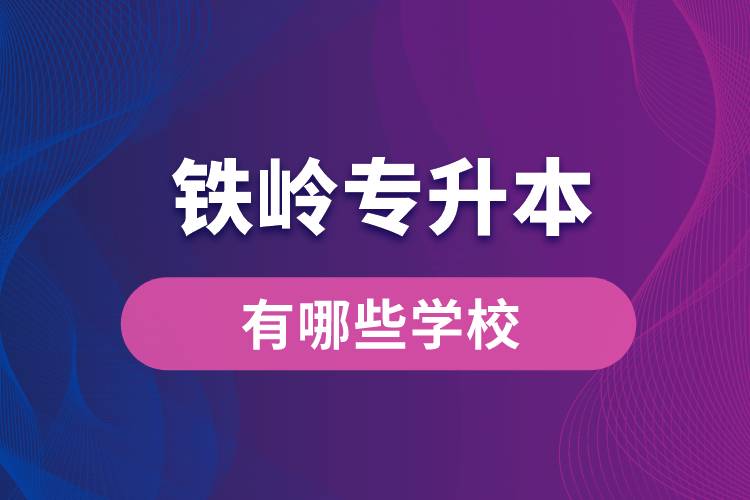 鐵嶺專(zhuān)升本有哪些學(xué)校？