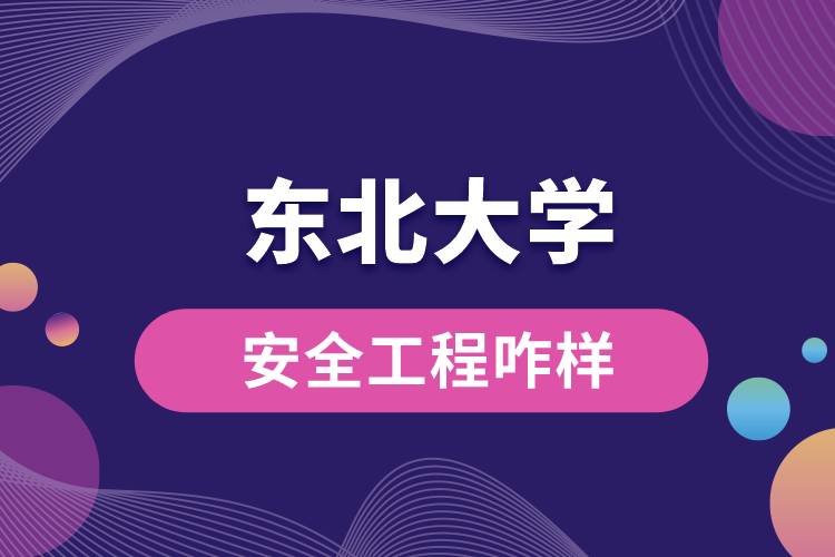 東北大學(xué)安全工程咋樣？