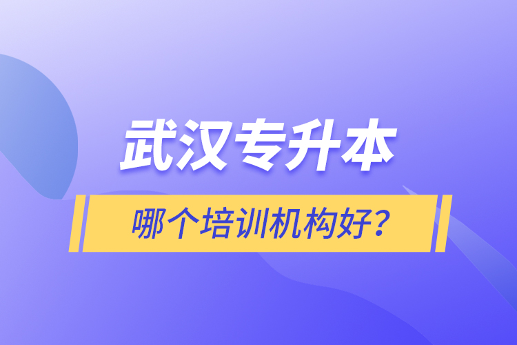武漢專升本哪個培訓(xùn)機構(gòu)好？
