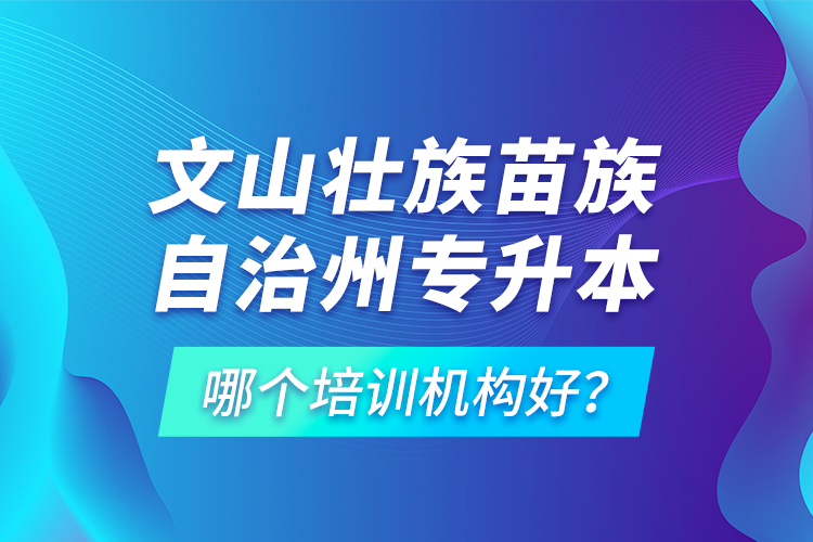 文山壯族苗族自治州專升本哪個培訓機構(gòu)好？