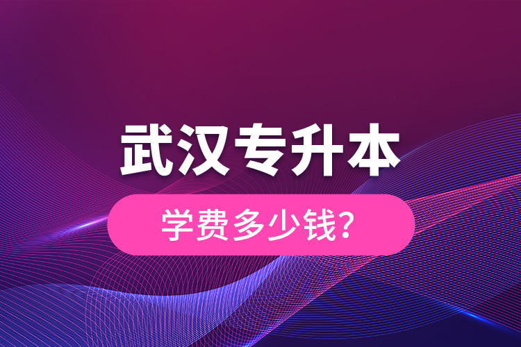 武漢專升本學(xué)費(fèi)多少錢？