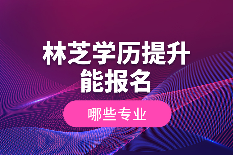 林芝學歷提升能報名哪些專業(yè)？